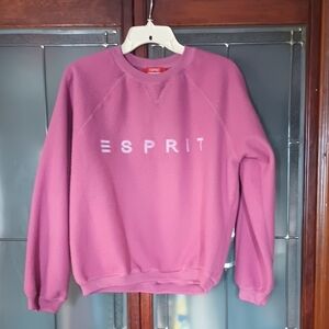 Esprit Dusty Rose Crewneck Sweatshirt Ladies Sz Small